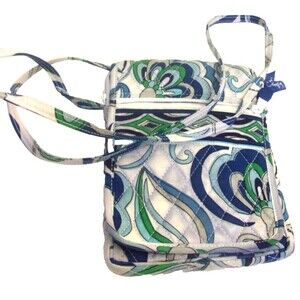 Vera Bradley  Small Hipster Mediterranean White Crossbody Bag